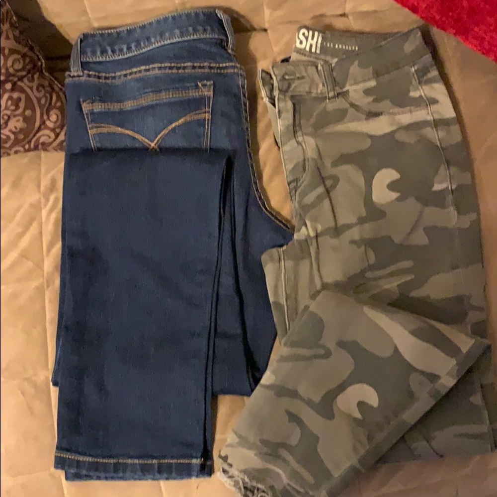 2 pair jeans-Americans Rag and Rewash brand Sz 5